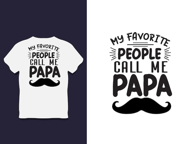 T-shirt tipografia per la festa del papà design con vettore