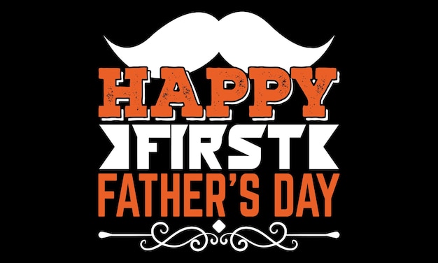 Vector father's day typography tshirt design for tshirt print and other uses of template vector eps file