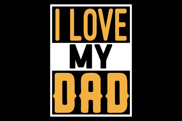 Vector father's day typography tshirt design for tshirt print and other uses of template vector eps file