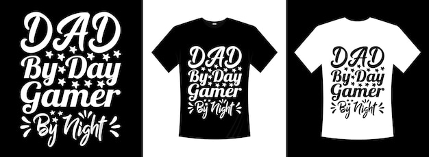 Father's day typography tshirt design