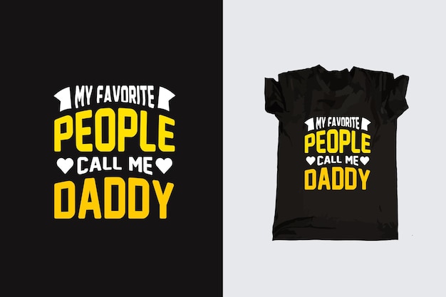 Father's day typography tshirt design