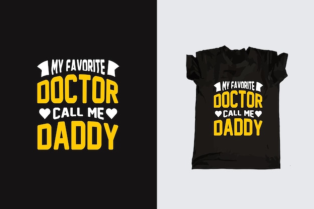 Father's day typography tshirt design