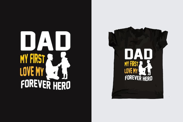 Father's day typography tshirt design