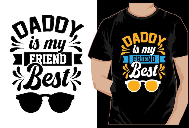 Vector father's day typography tshirt design