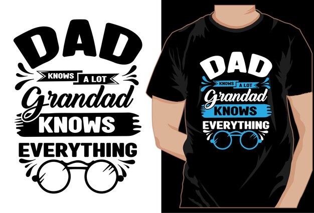 Vector father's day typography tshirt design