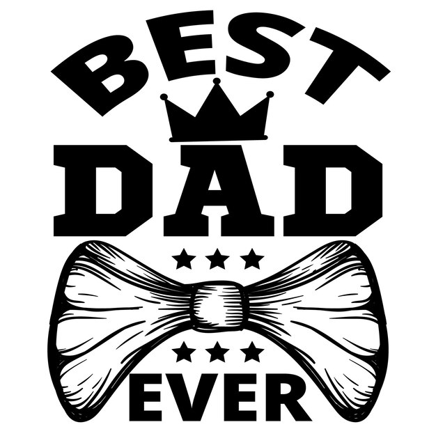 Father's day typography tshirt design