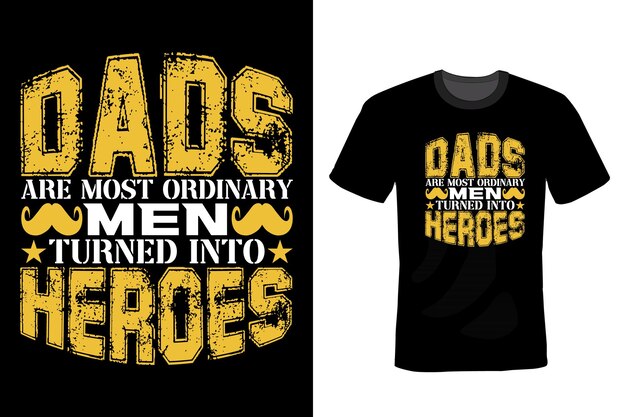 Father t shirt design typography vintage