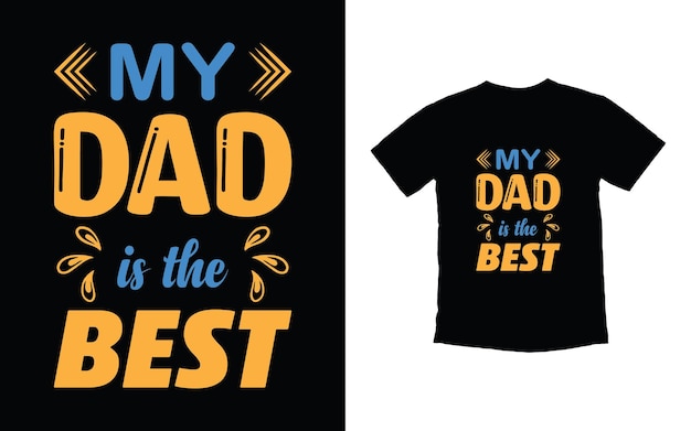 Father typography t shirt design vector