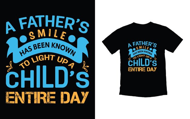 Father typography t shirt design vector