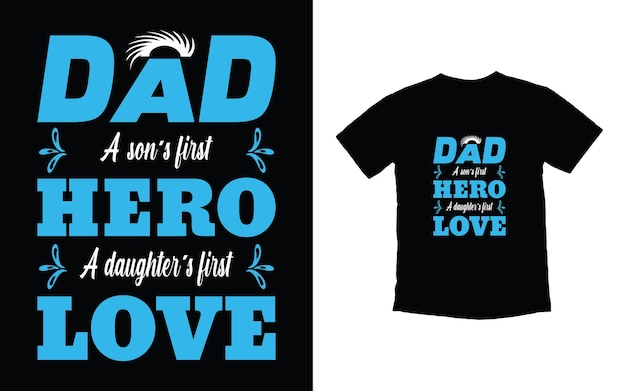 Father typography t shirt design vector