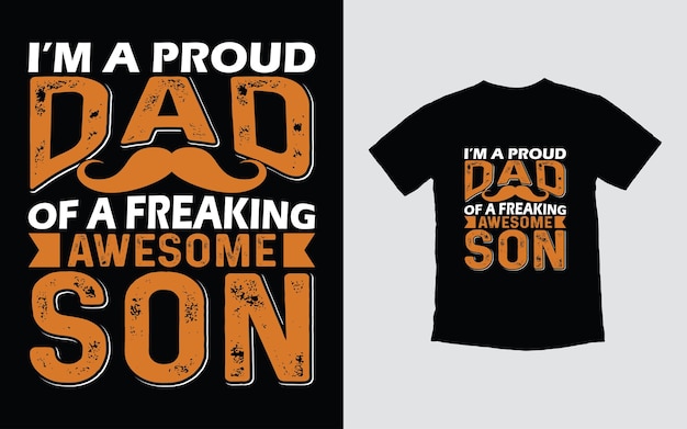 Vector father typography tshirt