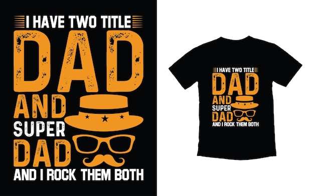 Father Typography Tshirt