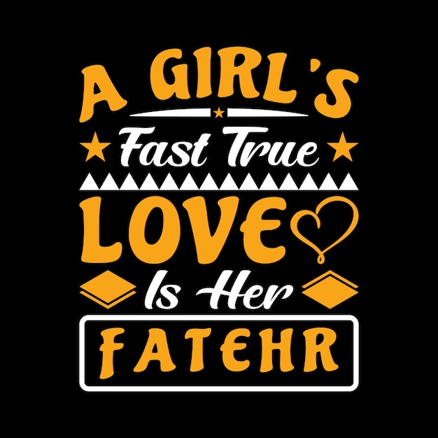 Father Typography Vector T-shirt Design