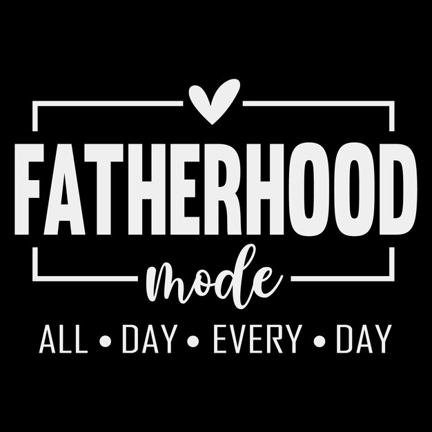 Modalità paternità tutto il giorno maglietta quotidiana maglietta di giorno dei padri