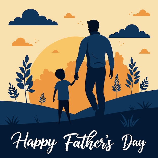 Fathers day background with lettering