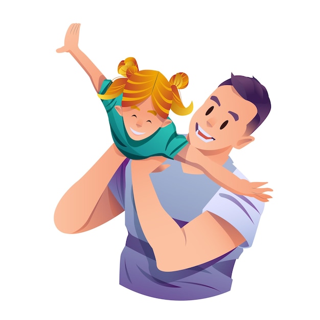 fathers day blonde girl love