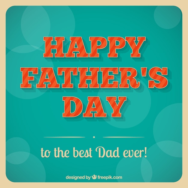 Vector fathers day card