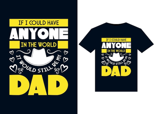 Fathers day dad lover tshirt typografie ontwerp vectorillustratie om af te drukken