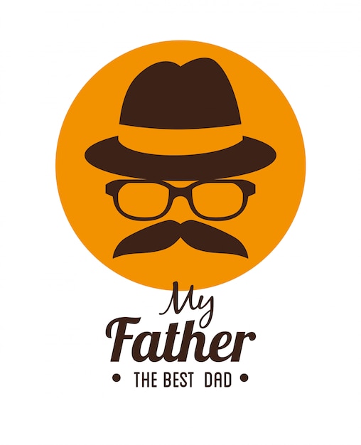 Vector fathers day design