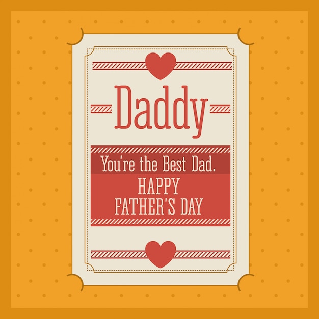 Vector fathers day design