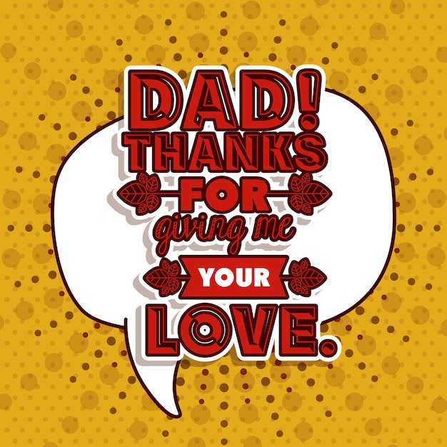 Vector fathers day design