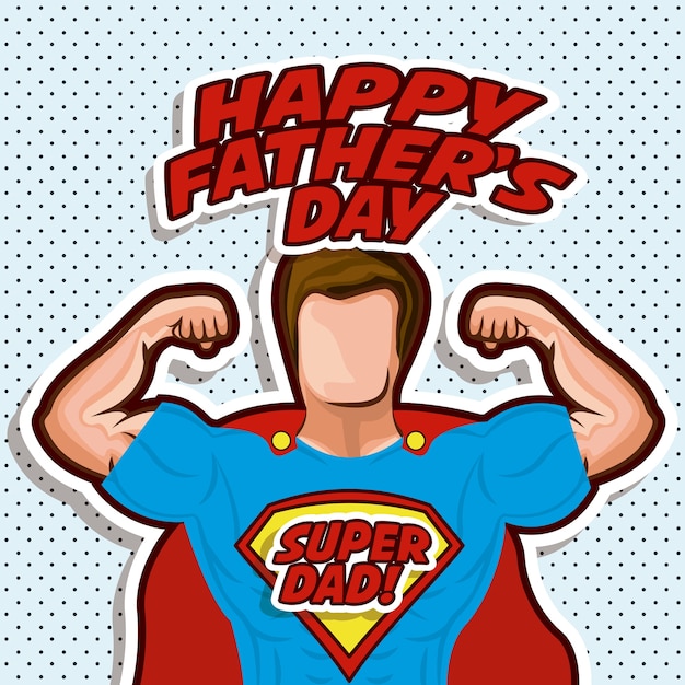 Vector fathers day design