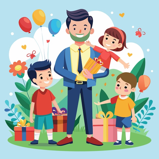 Fathers day illustration