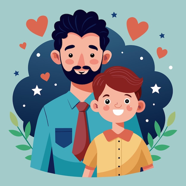 Fathers day illustration