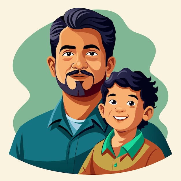 Vector fathers day illustration