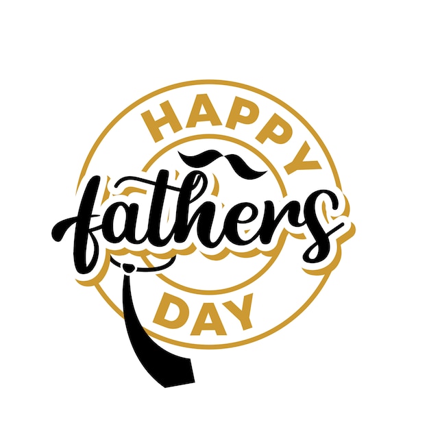 Fathers day lettering typography quotes