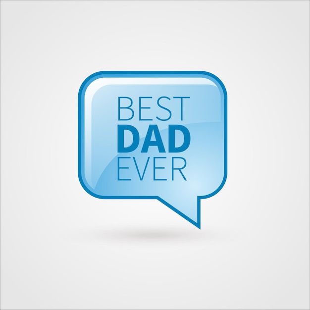 Fathers Day quotes design template vector