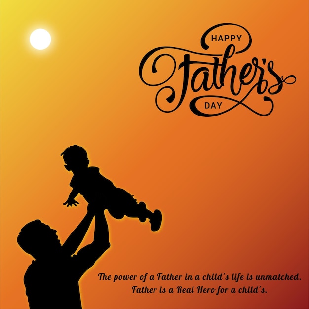 Fathers day social media facebook banner post design template full vector eps