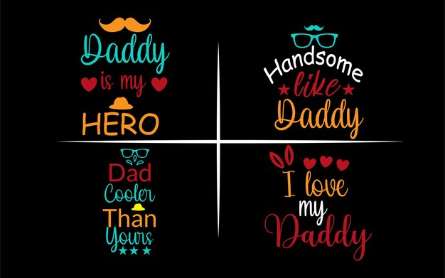 Vector fathers day svg design bundle vol1