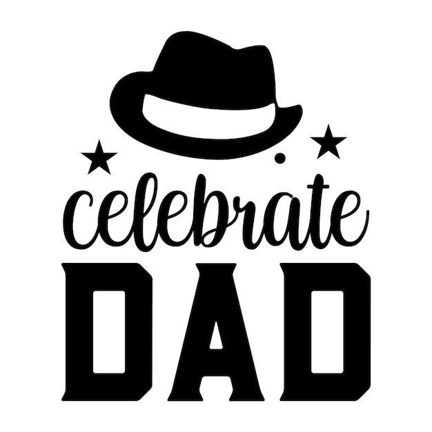 Vettore disegno svg per la festa del padre