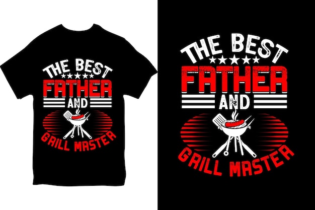 Fathers day t shirt design dad tshirt papa Hunting Fishing BBQ Tshirt for Father Day