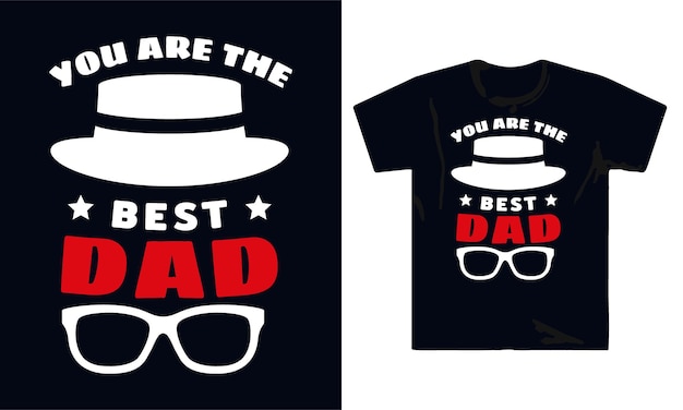 Vector fathers day t shirt design