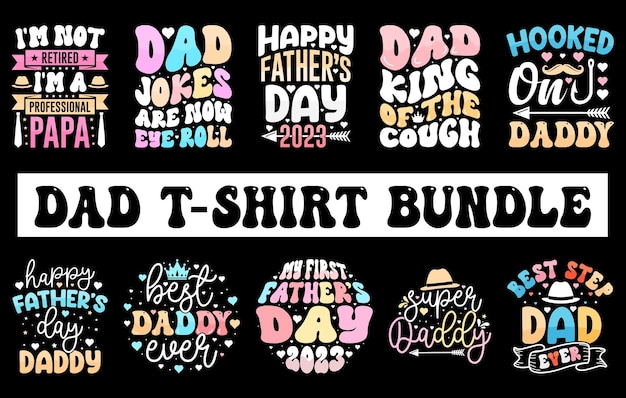 fathers day tshirt Bundle dad svg tshirt bundle happy fathers day tshirt vintage dad tshirt