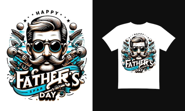 Vector fathers day tshirt design