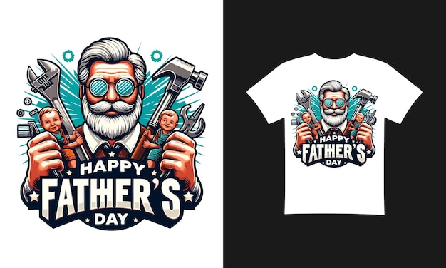 Vettore t-shirt per la festa del padre