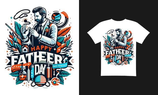 Дизайн футболки на день отца