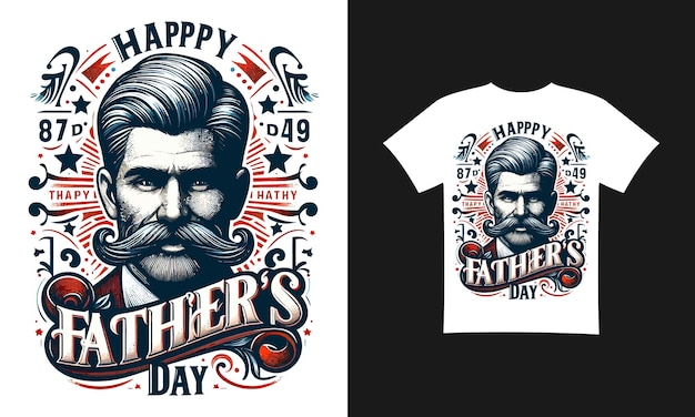 ベクトル 父の日のtシャツデザイン