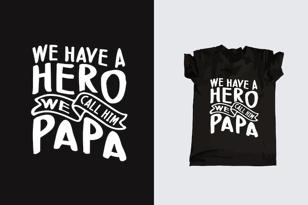 Tipografia del giorno di padri papà svg papà miglior padre vettore tshirt design