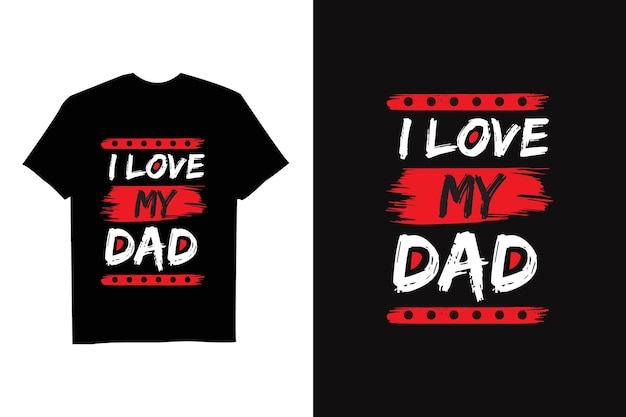 Fathers day typography quotes tshirt design