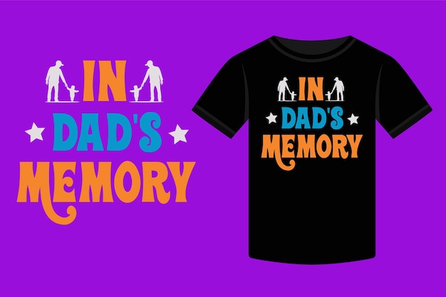 Fathers Day Typography Tshirt