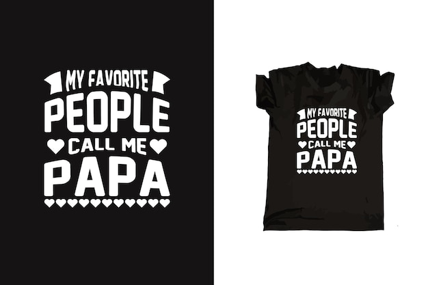 Maglietta tipografica per la festa del papà