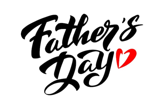 Fathers day typography vector tekst handgeschreven letters voor posters flyers uitnodigingen