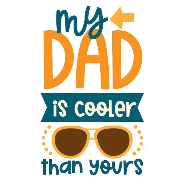 Fathers Day written lettering Mental health quote Modern typographic slogan Vector illustration