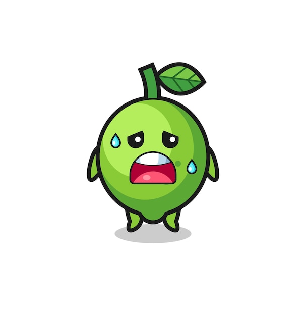 The fatigue cartoon of lime