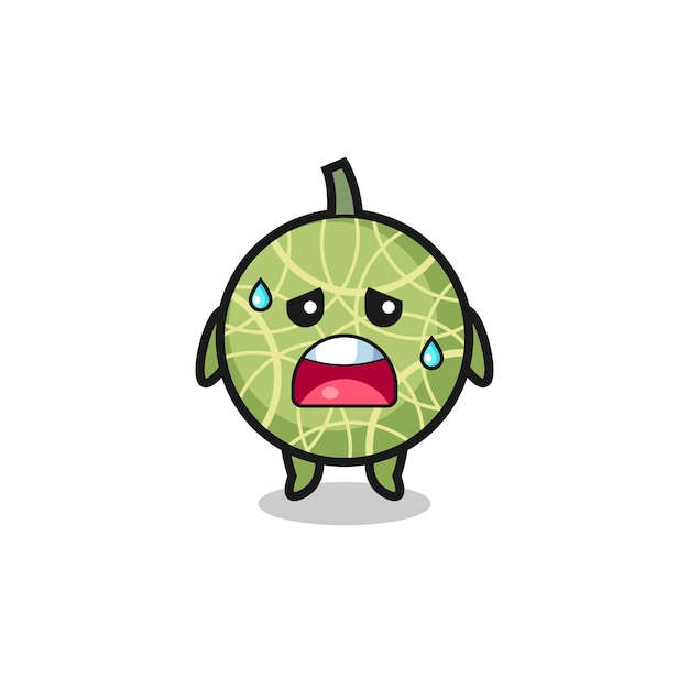 The fatigue cartoon of melon , cute design