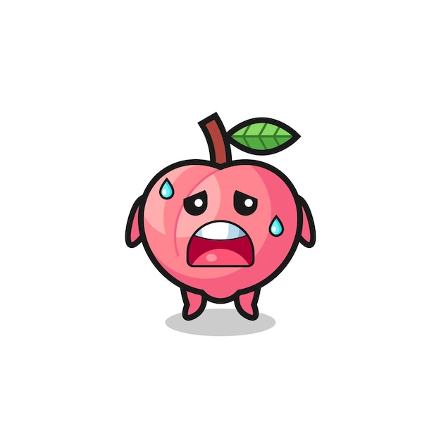 The fatigue cartoon of peach , cute design